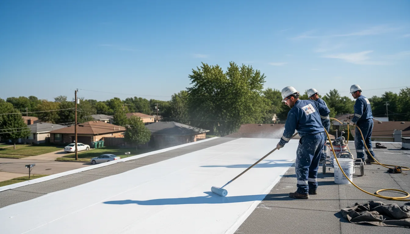 Commercial roof coating in Crum, WV near me